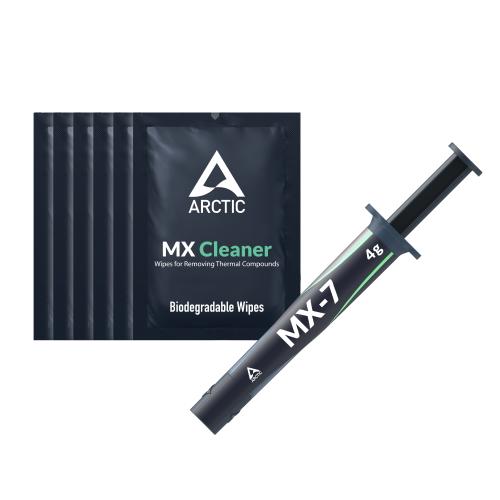 ARCTIC MX-7 teplovodivá pasta 4g + 6 kusů Arctic MX Cleaner - Novinky AGEMcz