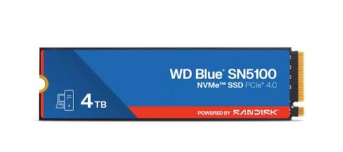 WDC BLUE SN5100 NVMe SSD WDS400T5B0E 4TB PCIe 4.0 Gen4 x4 M.2 2280 (6900/6700MB/s, 900K/1100K IOPs, SSD) - Novinky AGEMcz