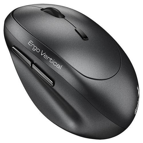 GENIUS myš Ergo 8350S tmavě šedá bezdrátová, optická, vertikální, 2400DPI, 6 tlačítek, tichá, Copilot, 2,4GHz, Bluetooth 5.3 - AGEMcz