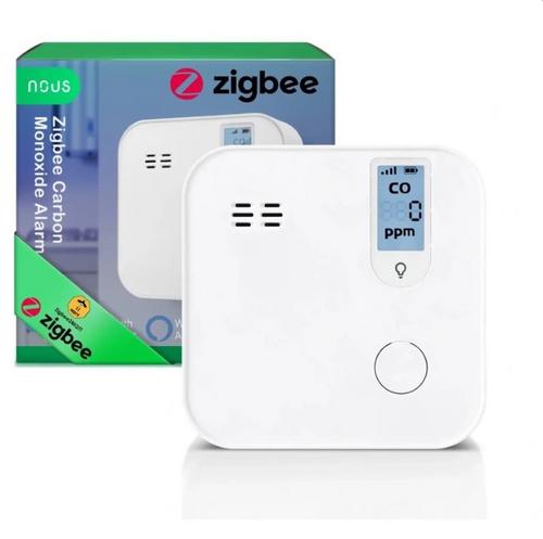 NOUS E12, Detektor xidu uhelnatého pro domácnost, kompatibilní s Tuya a ZigBee - AGEMcz