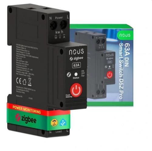 NOUS D5Z DIN, ZigBee Smart spínač, 32A, max 63A - AGEMcz