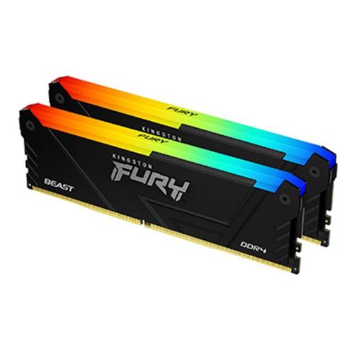 KINGSTON 16GB=2x8GB DDR4 3200MHz Fury Beast CL16 Black RGB - Novinky AGEMcz