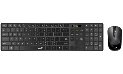 GENIUS klávesnice+myš Slimstar 8250 bezdrátový, CZ+SK layout, Bluetooth, 2,4GHz, USB, černý Copilot - AGEMcz