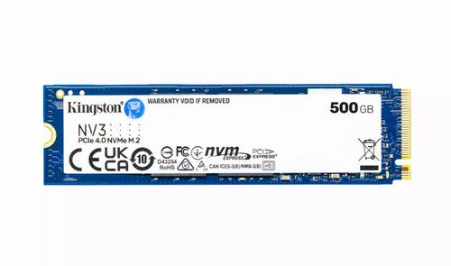 KINGSTON NV3 SSD NVMe M.2 500GB (použitý) PCIe Gen 4x4 NVMe (čtení max. 5000MB/s, zápis max. 3000MB/s) - AGEMcz