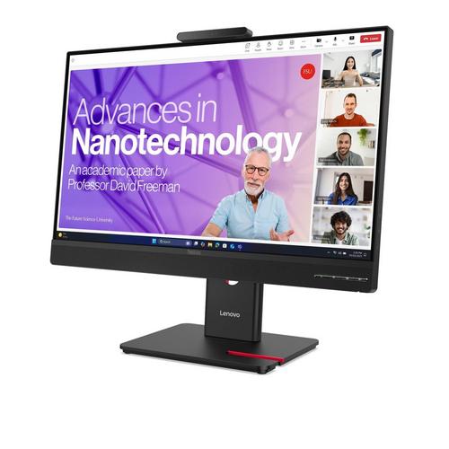 LENOVO ThinkVision T24D-4v, 23,8", WLED, IPS, 16:9, 1920x1080, 4ms, 1500:1, USB-C (napájecí), USB, HDMI, DP, RJ45, Repro, černá - Novinky AGEMcz