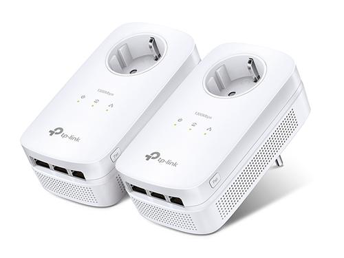 TP-LINK TL-PA8030P STARTER-KIT (rozbalený) průchozí AV1300 Powerline Starter se třemi gigabitovými porty - Doprodej AGEMcz