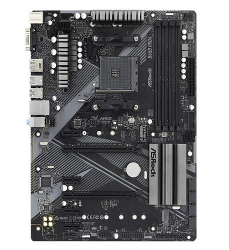 ASROCK B450 PRO4 R2.0 (použitý) (AM4, amd B450, 4xDDR4 3200, 6xSATA3, 7.1, VGA+HDMI +DPort, USB3.1, ATX) - Doprodej AGEMcz