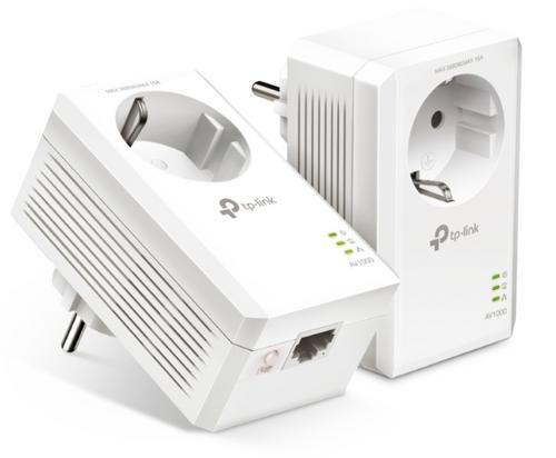 TP-LINK TL-PA7017PKIT STARTER-KIT AV1000 Gigabit Passthrough Powerline Starter Kit - AGEMcz