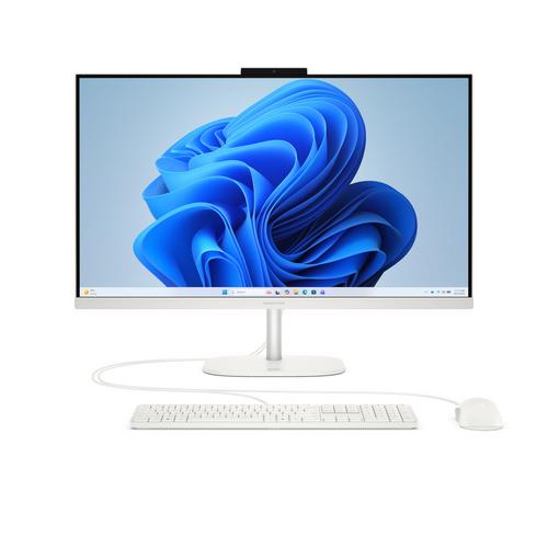 HP AiO HP OmniStudio 27-cv0011nc 27", Ryzen 5 40, FHD (1920x1080) IPS matný, 350nits, 120Hz, 8GB LPDDR5, 512GB M.2 SSD, Radeon 610M, HDMI 2.0, GLAN, WiFi 7, BT, kamera, repro, USB kláv. a myš, 90W, Win11H, Cotton white, náklon -6 až +16°, výškově nastavi - AGEMcz