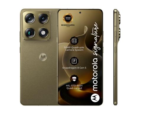 MOTOROLA Signature 16+512GB Dual SIM PANTONE Martini Olive - Novinky AGEMcz